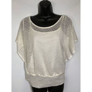 HS Heart Soul Sheer Lined Top